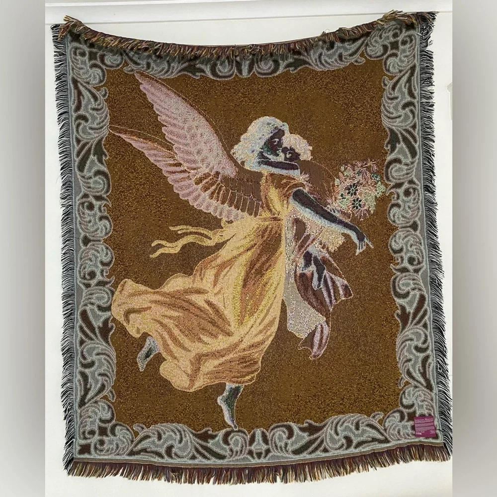american weavers throw angel preloved